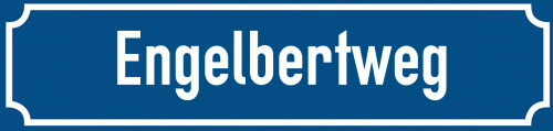 Straßenschild Engelbertweg