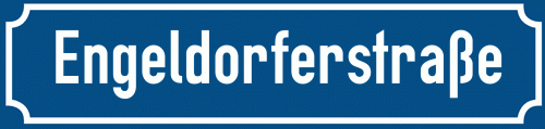 Straßenschild Engeldorferstraße