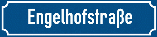 Straßenschild Engelhofstraße