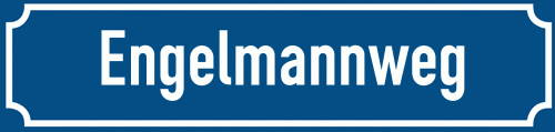 Straßenschild Engelmannweg