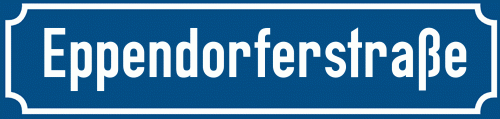 Straßenschild Eppendorferstraße