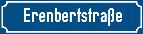 Straßenschild Erenbertstraße
