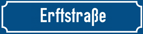 Straßenschild Erftstraße