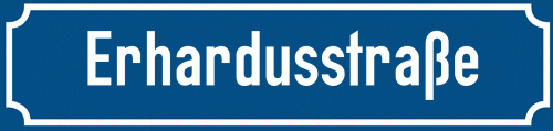 Straßenschild Erhardusstraße