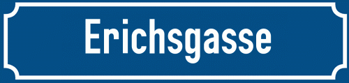 Straßenschild Erichsgasse