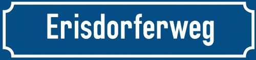Straßenschild Erisdorferweg