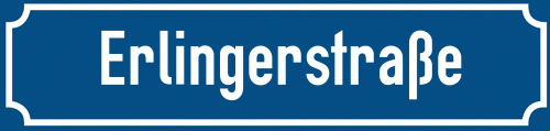 Straßenschild Erlingerstraße