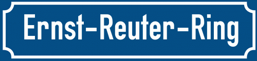 Straßenschild Ernst-Reuter-Ring