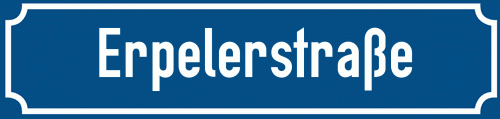 Straßenschild Erpelerstraße