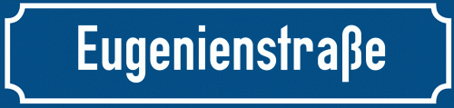 Straßenschild Eugenienstraße