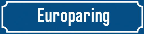 Straßenschild Europaring
