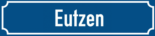 Straßenschild Eutzen