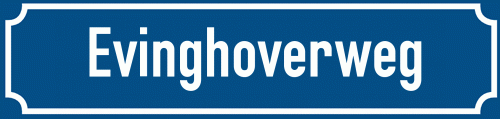 Straßenschild Evinghoverweg