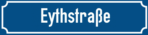 Straßenschild Eythstraße zum kostenlosen Download