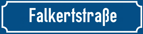 Straßenschild Falkertstraße