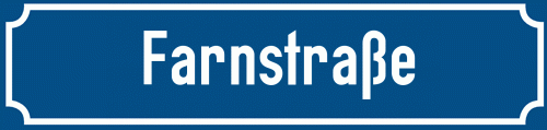 Straßenschild Farnstraße