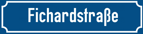 Straßenschild Fichardstraße