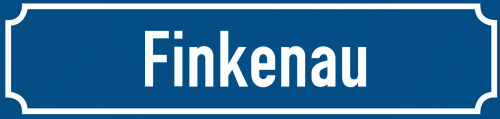 Straßenschild Finkenau