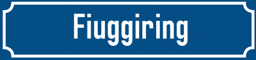 Straßenschild Fiuggiring