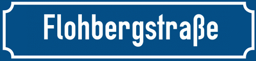 Straßenschild Flohbergstraße