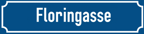 Straßenschild Floringasse