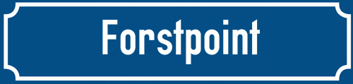 Straßenschild Forstpoint