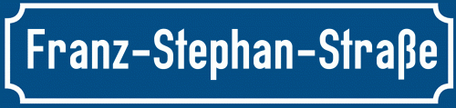 Straßenschild Franz-Stephan-Straße