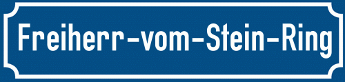 Straßenschild Freiherr-vom-Stein-Ring