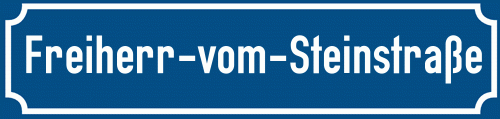Straßenschild Freiherr-vom-Steinstraße