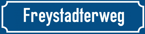 Straßenschild Freystadterweg