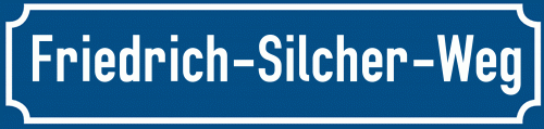 Straßenschild Friedrich-Silcher-Weg