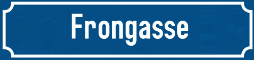 Straßenschild Frongasse