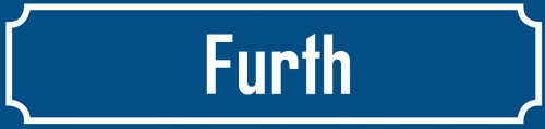 Straßenschild Furth