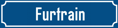 Straßenschild Furtrain