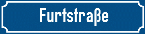 Straßenschild Furtstraße