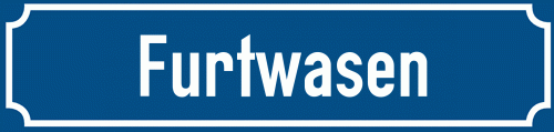 Straßenschild Furtwasen