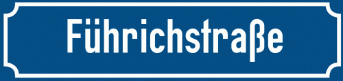 Straßenschild Führichstraße
