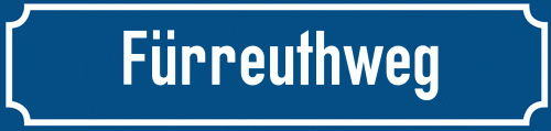 Straßenschild Fürreuthweg