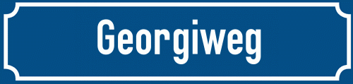 Straßenschild Georgiweg