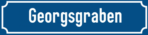 Straßenschild Georgsgraben