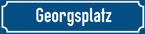 Straßenschild Georgsplatz