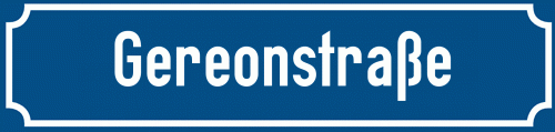 Straßenschild Gereonstraße
