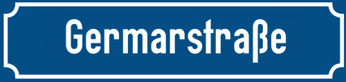 Straßenschild Germarstraße
