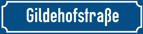 Straßenschild Gildehofstraße