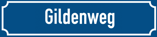 Straßenschild Gildenweg