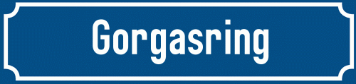 Straßenschild Gorgasring