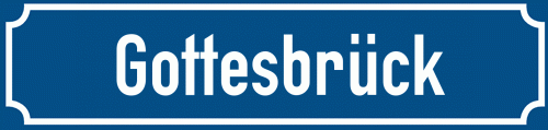 Straßenschild Gottesbrück