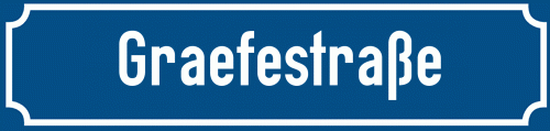 Straßenschild Graefestraße zum kostenlosen Download