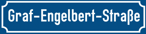 Straßenschild Graf-Engelbert-Straße