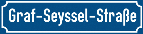 Straßenschild Graf-Seyssel-Straße